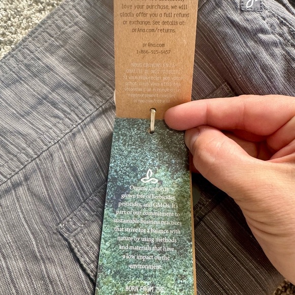 NWT Prana Gray Wide Leg Striped Women's Steph Pants With Pockets & Drawstring - Picture 5 of 13